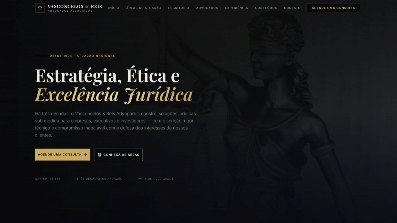 LANDING PAGE PARA ESCRITÓRIO DE ADVOCACIA
